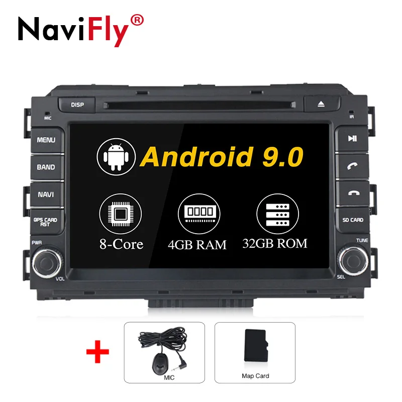 Новинка! 8Core Android 9,0 4+ 32G Автомобильный мультимедийный dvd-плеер gps навигации для KIA Carnival Sedona автомобильный радиоприемник - Цвет: 8Core 4 32G