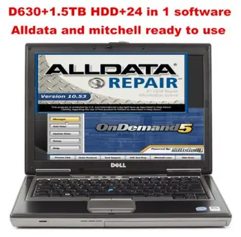 

95% NEW DELL D630 4GB Laptop 1.5TB HDD WIN7 system 24in1 Auto Repair Alldata Software V10.53+mitchell on demand 5 ready to use