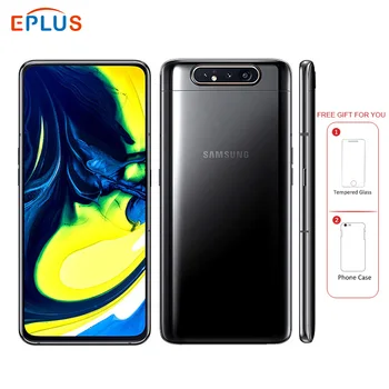 Перейти на Алиэкспресс и купить Новый оригинальный samsung Galaxy A80 A8050 мобильный телефон с двумя sim-картами 6,7 дюйм8 ГБ ОЗУ 128 Гб ПЗУ Snapdragon 730 Android 3700 мАч NFC 4G телефон