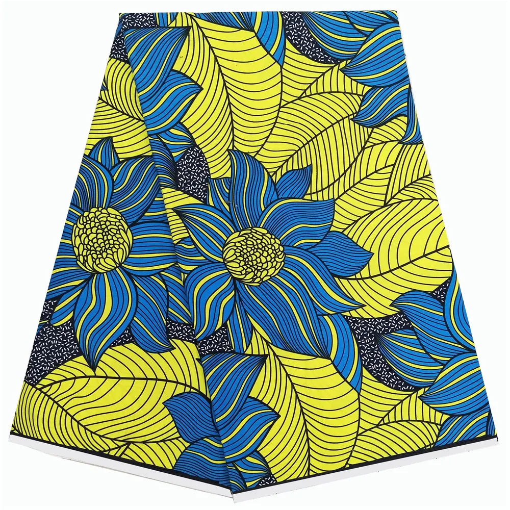 Настоящий голландский воск Африканский Анкара восковая печать ткань Африканский настоящий воск хлопок