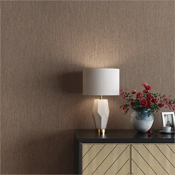 

Simple Pure Color Wallpaper Modern Non-woven Plain Yarn Pinstripe Background Bedroom Wall Sticker Living Room Hotel Wall paper