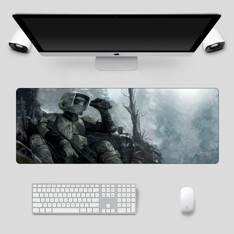Звездные войны большой 80x30 см игровой геймерский коврик для мыши модный фильм компьютер нескользящий коврик для мыши для ноутбука прочный резиновый коврик для ноутбука