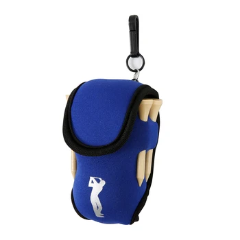 

Outdoor Portable Mini Golf Bag 4 Tees and 2 Balls Holder Neoprene Mini Waist Bag Sports Tool Pack Balls Tees Accessories