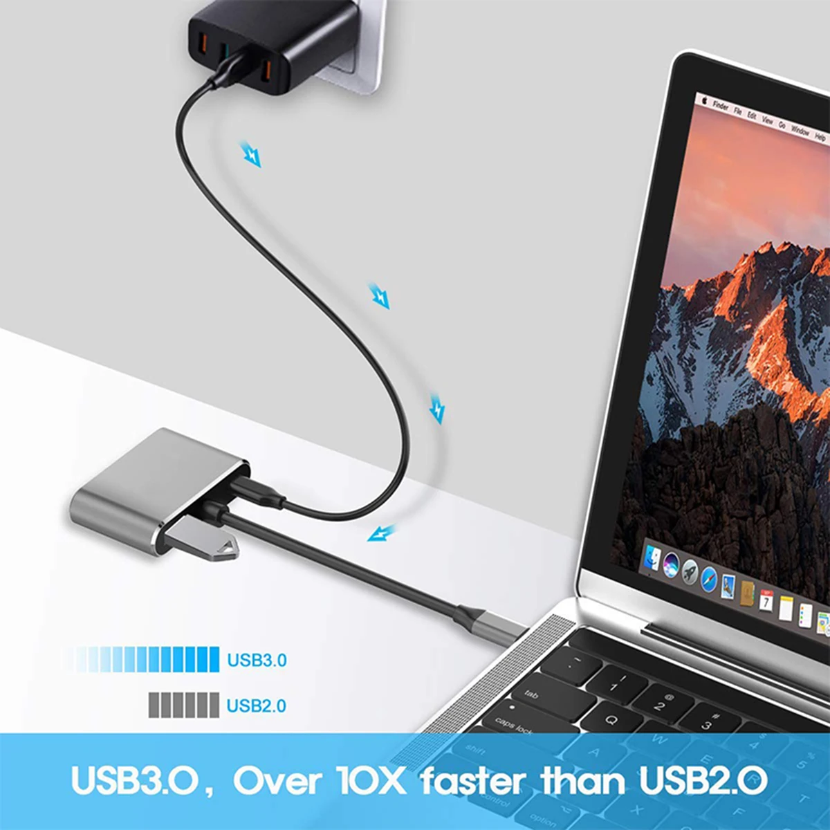 4 в 1 USB C type-C к HDMI VGA USB3.0 аудио-видео адаптер конвертер 4K 1080P Многофункциональный USB C концентратор Поддержка PD зарядки