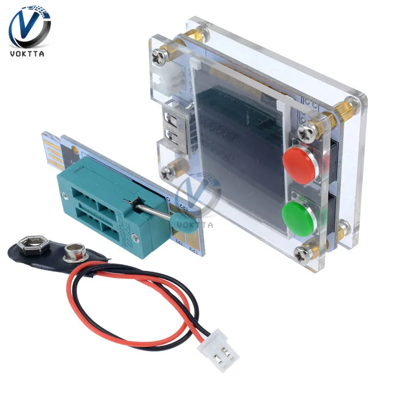 MK-328P цифровой Транзистор тестер многофункциональный ATmega328 ЖК-диод емкость цифровой Транзистор тестер
