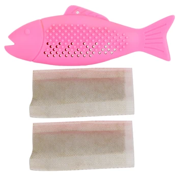 

Cat Toy Pet Cat Silicone Fish Shape Molar Cleaning Tooth Tease Training Interactive Toy With Catnip Pink Durable Exercise Cat