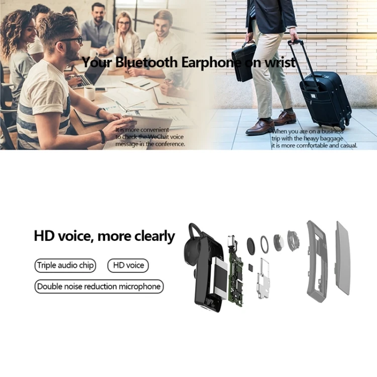 Talkband B5 TWS Bluetooth беспроводной Braccialetto носимые спортивные браслеты сенсорный Интеллектуальный Auricolare умный Браслет наушники