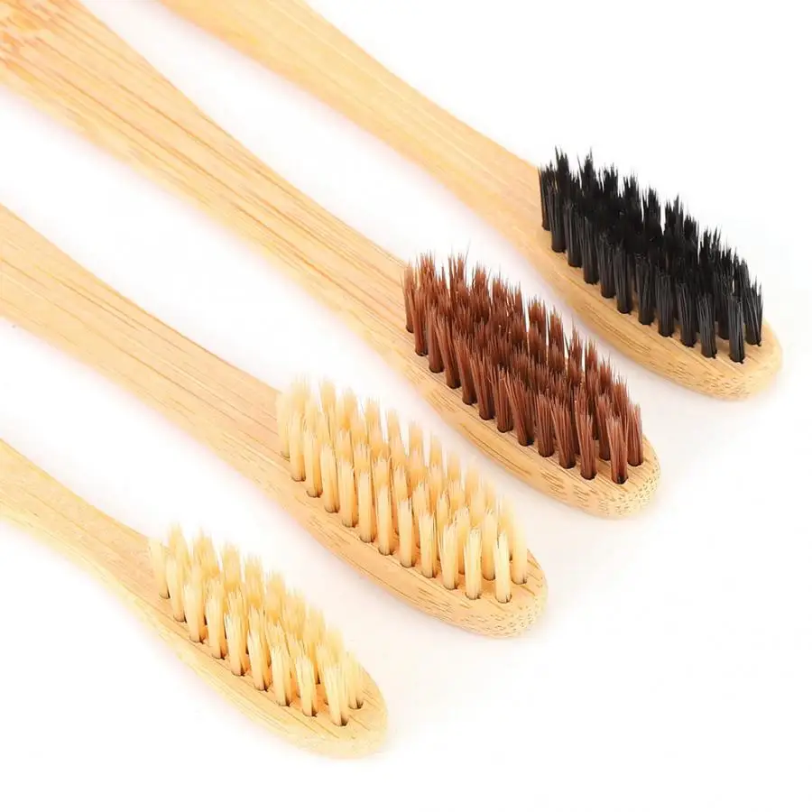 Toothbrush 4pcs Soft Hair Bamboo Toothbrush Deep Cleaning Eco-Friendly Toothbrush Oral Care Tool for Oral Care