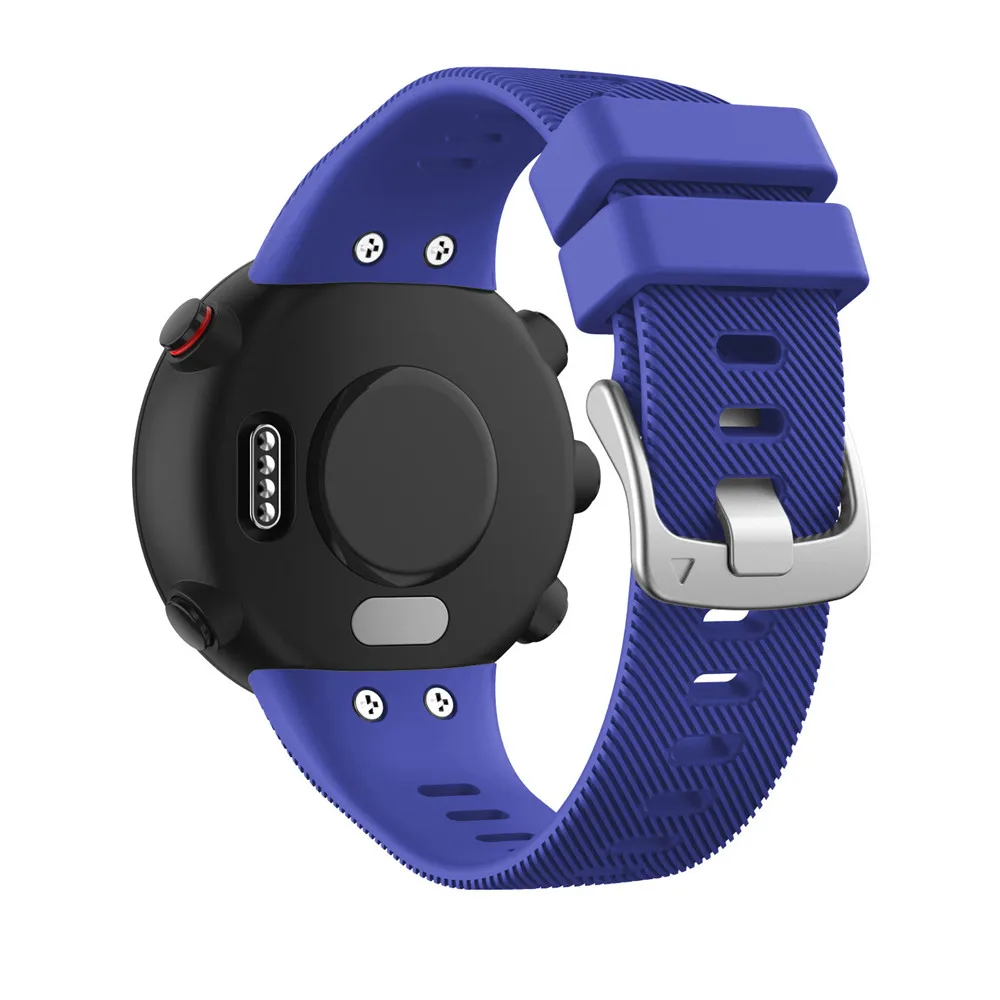 Силиконовый сменный ремешок для смарт часов Garmin Forerunner 45 S|Ремешки часов| |