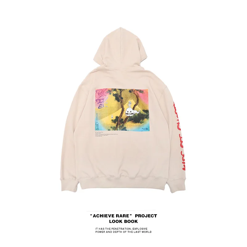 2 Kanye West кооперативная коллекция дети видеть призраков печати женщин и мужчин толстовки в стиле хип-хоп Мужская толстовка худи пуловер - Цвет: 2