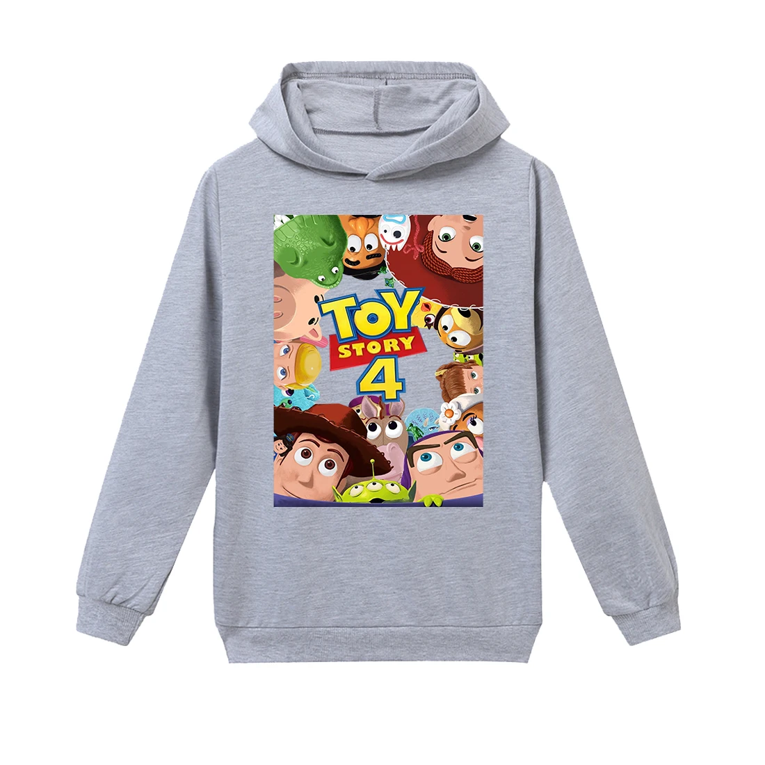 Детская футболка с надписью «Toy Story 4» хлопковая детская футболка зимняя одежда, пальто, толстовки на День Благодарения, Рождество - Цвет: H1173