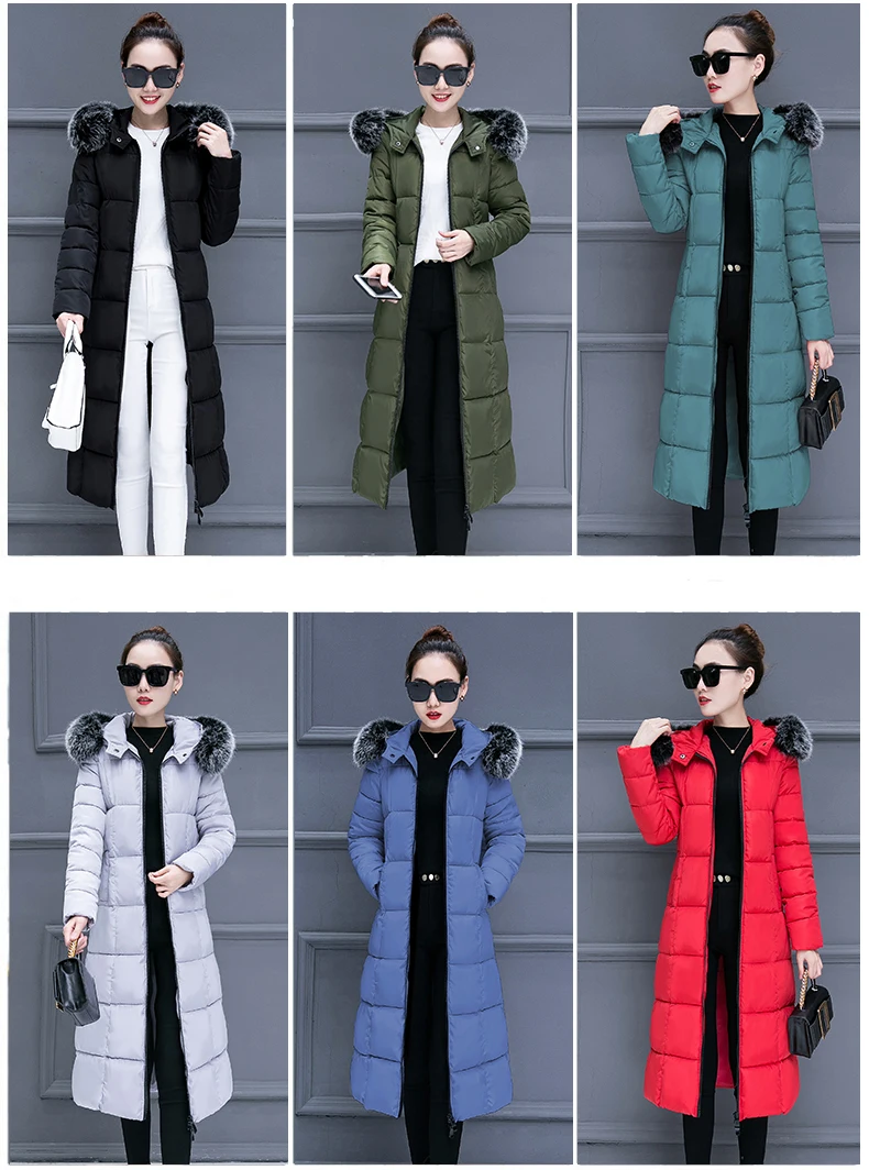 20 градусов, женские удлиненные парки, пальто, зимняя тонкая плотная теплая куртка с большим меховым воротником, пальто, повседневная женская зимняя верхняя одежда, парки, пальто