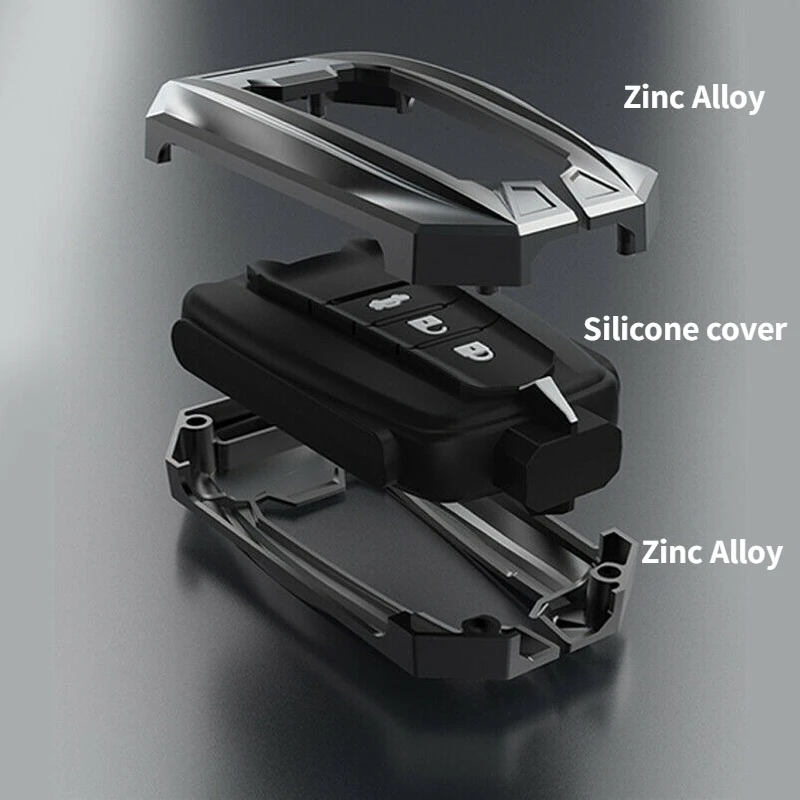 Coperture della copertura della cassa chiave dell'automobile in lega di zinco per Toyota CHR C-HR Prado Prius Camry Corolla RAV4 2017 2018 2019 accessori - Hfa9d22144c604bb7a488a72bf9a8a560G