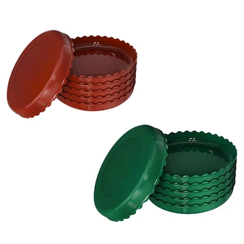 

6-Piece Wavy Plant Tray Flower Pot Drip Tray Suitable for Plants Durable and Hard to Bend Plant Tray