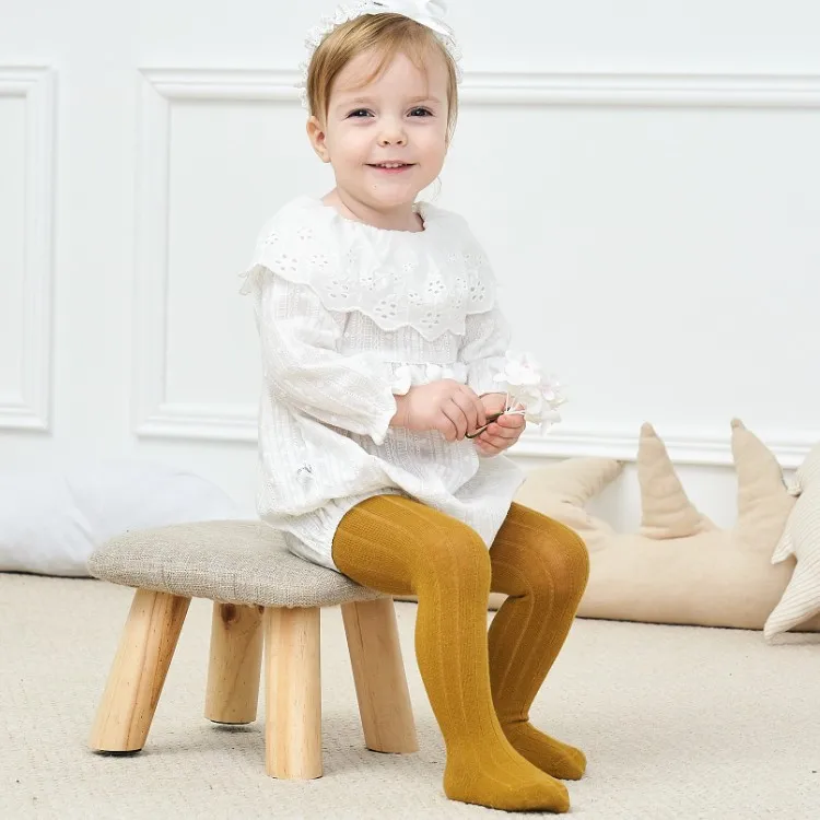 

18 Years Spring And Summer New Style Panty-hose for Kids Baby Double Needles Even Foot Tights Combed Cotton Handmade Seam Wide B