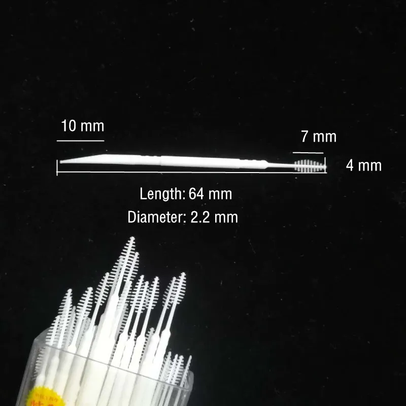 300 Pcs/bag Double-end Tooth Stick Superfine Toothpicks Brush Dental Oral Care Clean Teeth Food Residue Tools Bamboo Chopsticks