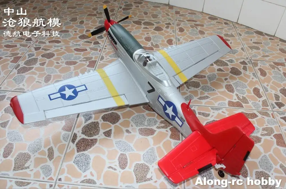 EPO RC самолёт Самолет хобби игрушки Volantex 768 1 Mustang P51D P51 750 мм Wingspan Warbird самолет PNP