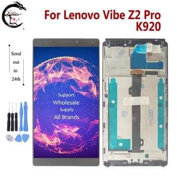 

6.0" LCD With Frame For Lenovo Vibe Z2 Pro K920 Display Screen Touch Sensor Digitizer Assembly Replacement Vibe Z2pro Display