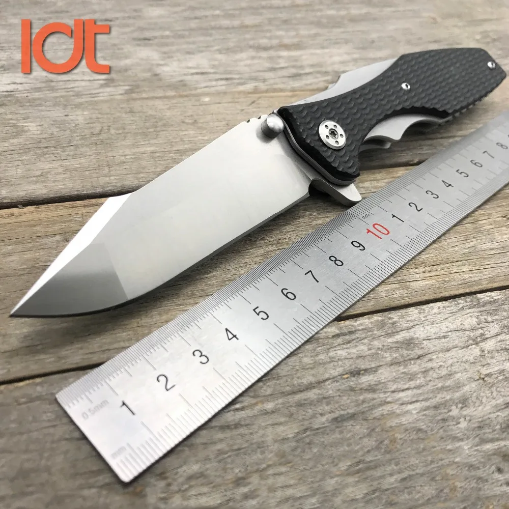 Черный LDT складной нож 0393 CPM 20CV лезвие G10 нож тактические походные ножи для выживания охотничьи военные уличные EDC карманный инструмент - Цвет: Черный
