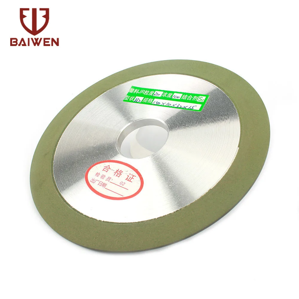 100/125/150mm Diamond Grinding Wheel Cutting Disc Resin Bond Grinder Sharpener Carbide Metal For Tungsten Steel Milling Cutter