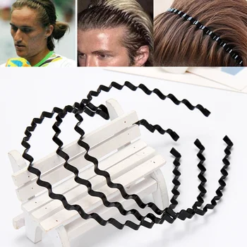 

Wavy Hair Clip Mens Women Styling Tools Unisex Black Simple Wavy Hair Head Hoop Band Sport Headband Hairband Hair accessories
