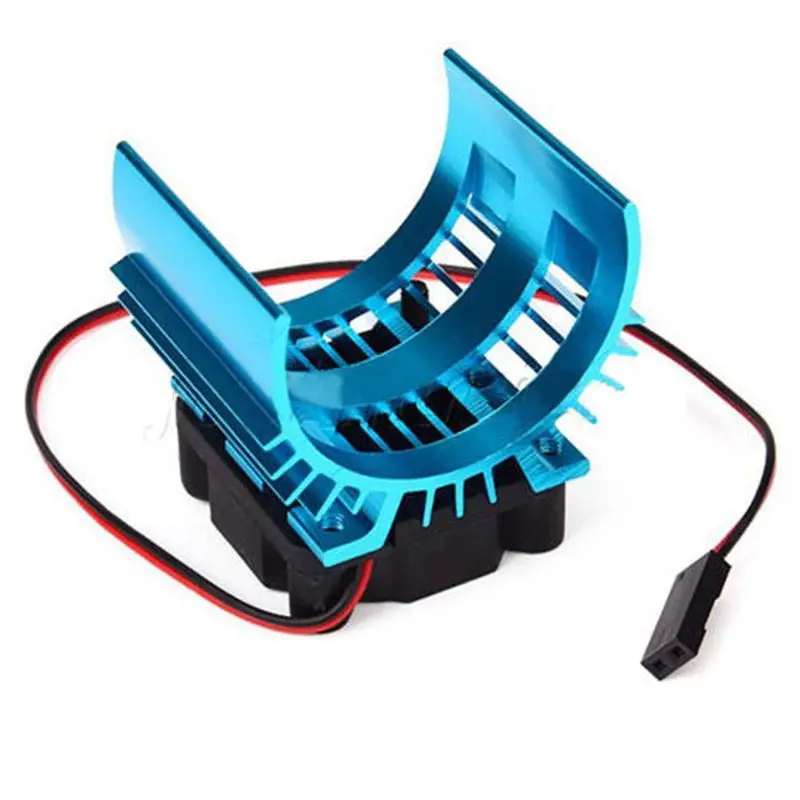 meta Heat sink with 5V Cooling Fan for 1/10 RC Car 540 550 3650 Size Motor meta Heat sink with 5V Cooling Fan for 1/10 RC Car 540 550 3650 Size Motor