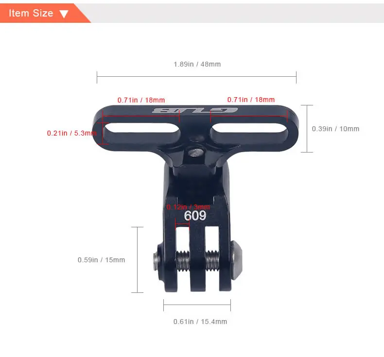 GUB 609 алюминиевый сплав велосипедный руль Крепление Держатель GoPro/HDR камера стенд Поддержка для велоспорта камера держатель
