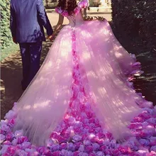 Роскошное арабское бальное платье, 16 милых бальных платьев, вечерние платья, Дубай, кафтан, платье для выпускного вечера, 3D цветочные платья для вечеринок