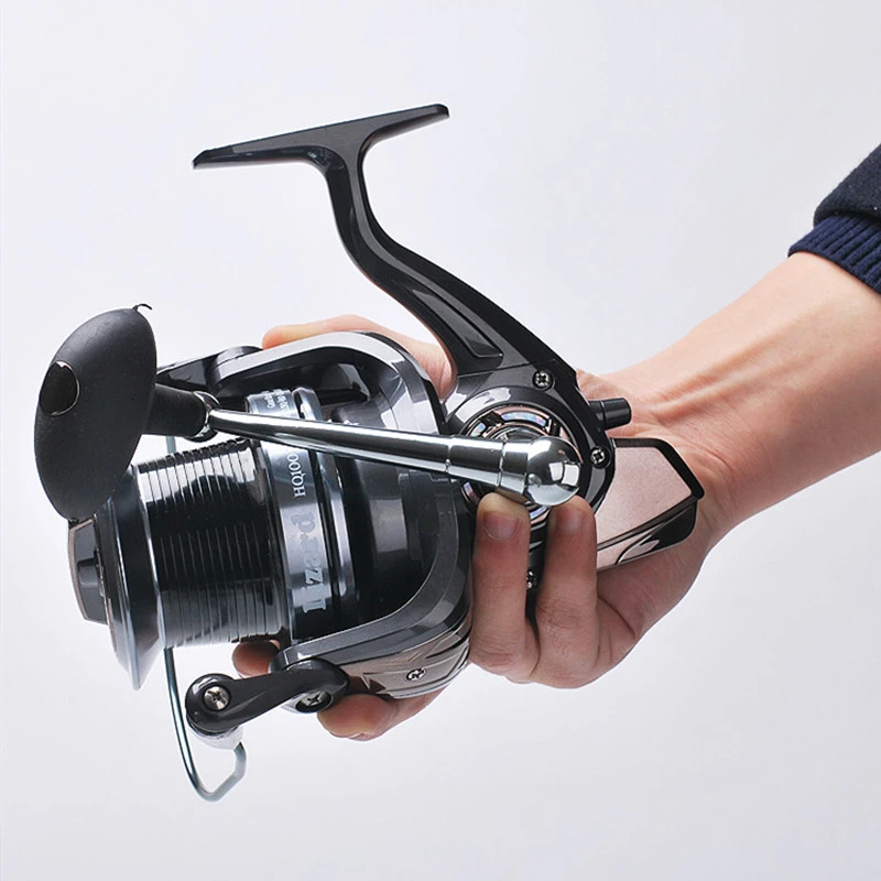 

Full Metal Fishing Reel Bait Spinning Big Fish Carp Sea Boat Saltwater Trolling Feeder Coil Jigging Long Spool 10000 Surfcasting
