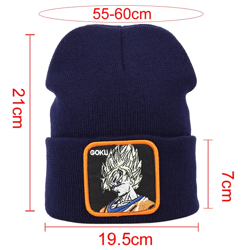 Saiyan Son Goku Vegeta Majin Buu, детская вязаная шапка для мальчиков и девочек, серия Dragon Ball Z, шапка с вышивкой, милые игрушки для косплея, подарок