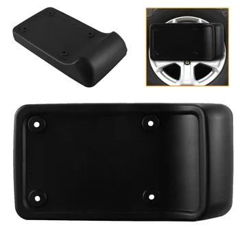 

Black License Plate Holder ABS Decor Bracket Accessories Car Rear Durable