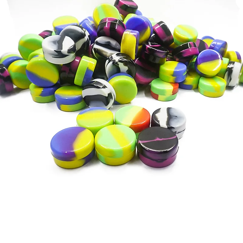 Silicone Empty Cosmetic Jar storage jar herb storage container honey storage container medicine storage container 3ml Mini Face Cream Lotion Cosmetic Travel Containers makeup sample bottle Wax Oil Storage Container