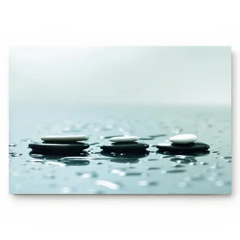 

Stone Water Drop Pure Style Black White Bath Rugs Non-Slip Doormat Door Mat Bathroom Accessories
