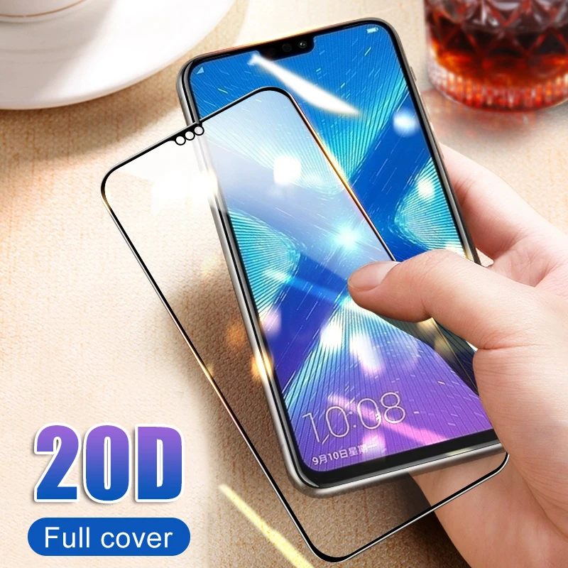 

20D Screen Protector Glass For Huawei Y6 Y7 Y9 P smart 2018 2019 Tempered For Honor 10 Lite 8X 7C 7A Pro Screen Protector Film