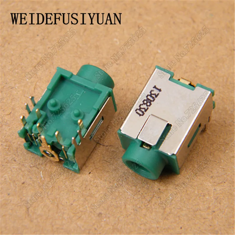 Laptops Audio Headphone Microphone Jack Socket 10P 10pin Connector 3 5mm