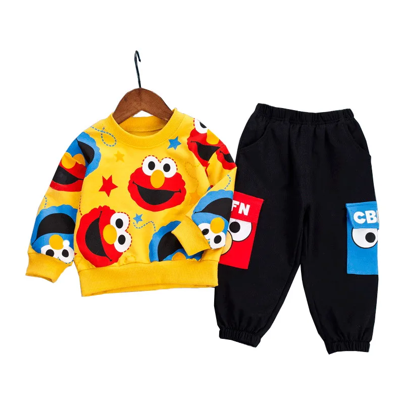 T-Shirt Pants Tracksuit Clothing-Set Baby-Boys-Girls 2pcs/Sets Children Fashion Cartoon
