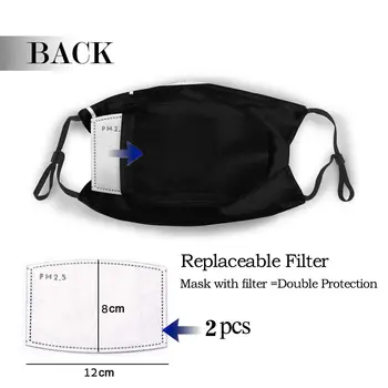 

protective mask with filter Clock Number anti dust PM2.5 reuse adult teen child girl