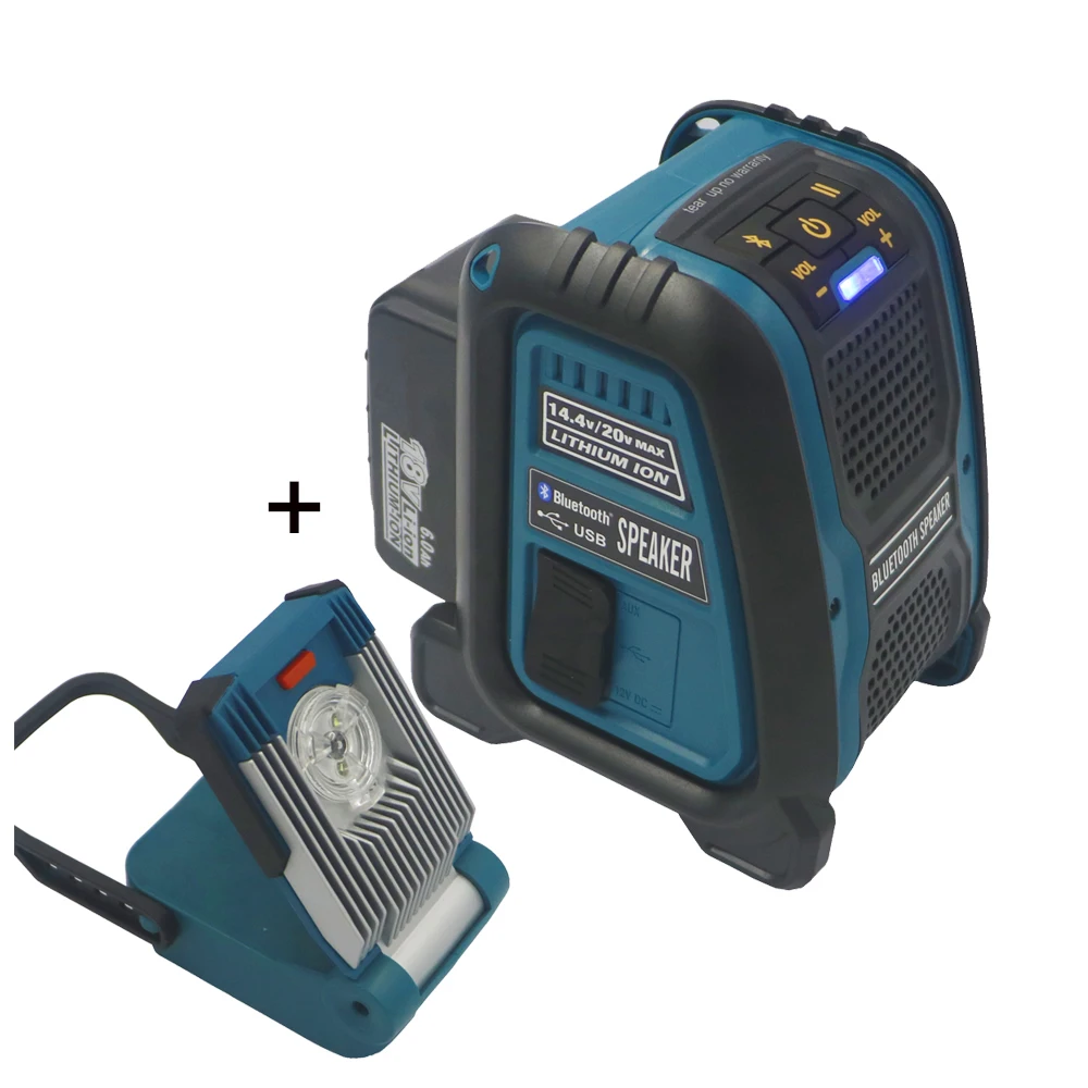 Литиевая батарея Bl1860 с CordlessBluetooth 6 0 Ач колонка + рабочий светильник для makita 18 в 14 4 В