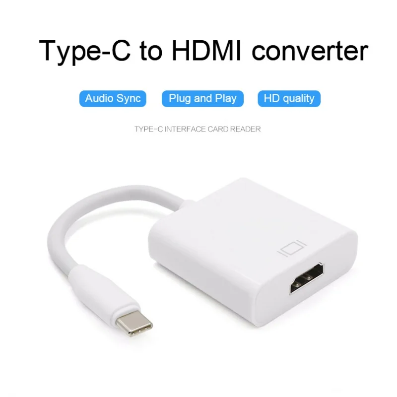 Универсальный преобразователь типа C к HDMI USB C к HDMI Женский адаптер Поддержка 4K* 2K для Macbook Google Chromebook type-c HDMI адаптеры