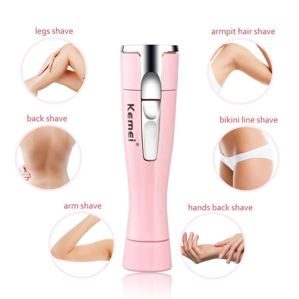 

Kemei Portable mini epilator electric women shaver depilation machine Lady shaving & hair removal depilator female depilatory 4