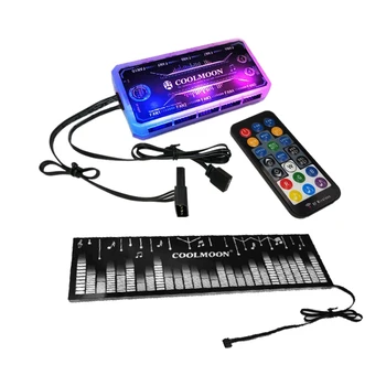 

COOLMOON Power Warehouse Light Board RGB Color Changing LED Strip Use for ie Bracket Brace DIY Computer Game Chassis