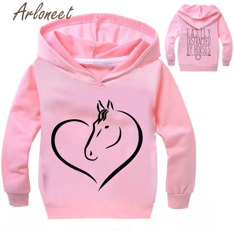 ARLONEET clothes children boys Girls Long Sleeve Sweatshirts Cotton letter sweatshirt kids winter girls Hoodies Sweatshirts