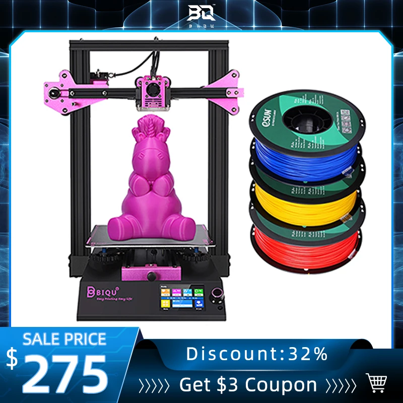 BIQU B1 3D Printer SKR V1.4 Motherboard TMC2225 Silent Stepping Driver 3.5Inch TFT35 V3.0 Color Touch Screen Filament | Компьютеры и