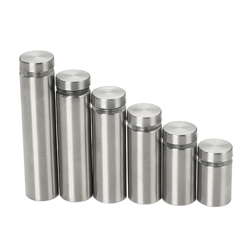 

50 Packs Sign Standoff Screws Stainless Steel Advertising Nail Wall Standoff Mounts Glass Acrylic Nail for Glass Artwork