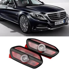 Lampe LED de sécurité avec Logo bienvenue, 2 pièces, pour Mercedes Benz classe S W222 Mabach S550 S63 AMG S400 S600 