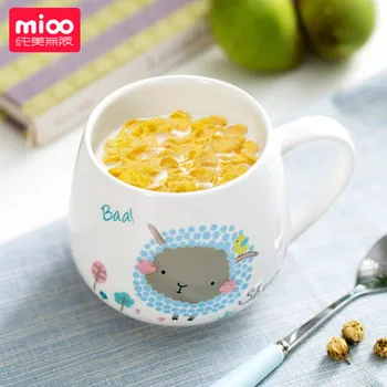 

Creative Ceramic Cute Animal Big Belly Mug With Spoon Tea Coffee Milk Mug Students Korean Style Home Water Cup Drinkware