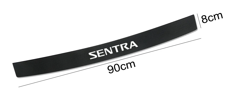 Car Stickers And Decals Rear Bumper Guard Auto Trunk Anti-Scratch Film For Nissan Sentra Carbon Fiber Protector Car Accessories (4)