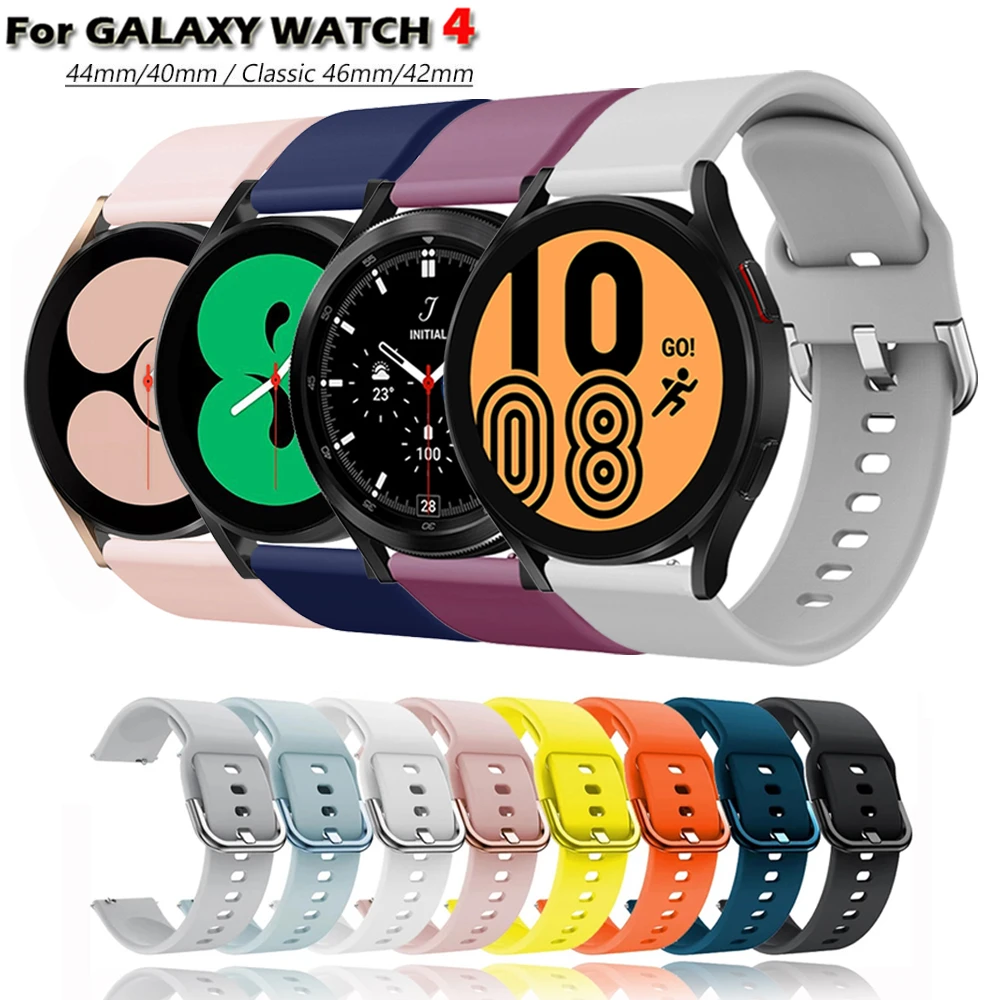 

Сменный ремешок для часов Samsung Galaxy Watch 4, силиконовый ремешок для Galaxy Watch 4 classic Watch 3 41 мм Active 2, ремешок