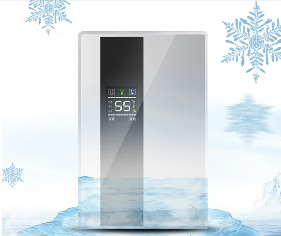 2.2L Smart Home Dehumidifier Large screen LCD Display Air Dryer Automatic Bucket Full Shut-Off Purifier with remote control