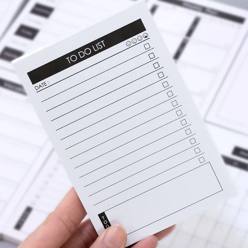 

Creative Study&Work Plan Kraft Paper Sticky Notes Post Memo Pad Kawaii Stationery Office Accessory School Supplies To Do List